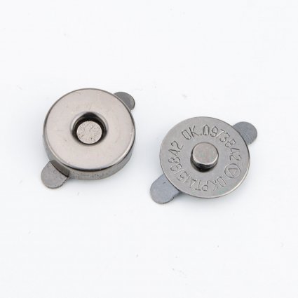 10828 (14 мм) магнит на усах для сумки тём.никель (барабан)