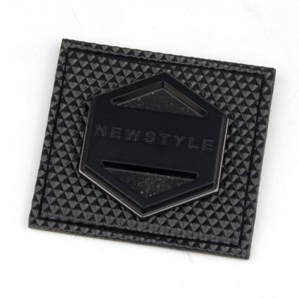 Y 3921 этикетка New Style чёрный матовый + тёмный никель