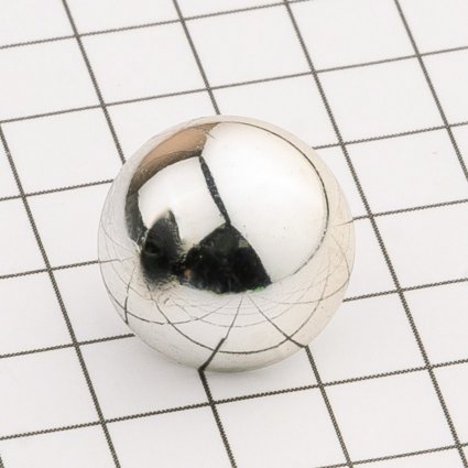 10412 (?) пуговица пластик полусфера 18L никель